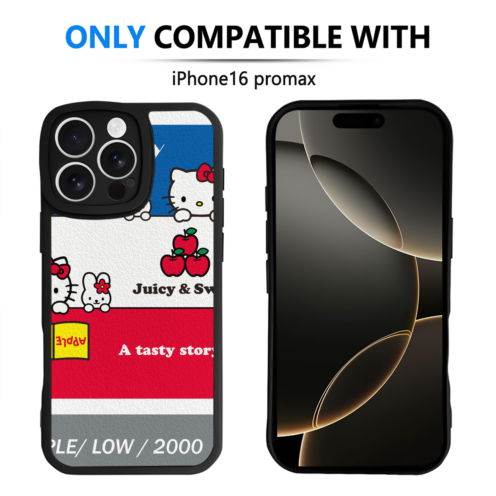（画像用） Hello Kitty ハローキティ 【iPhone 16シリーズ対応】シリコンスマホケース（レザー調） 材質：シリコン